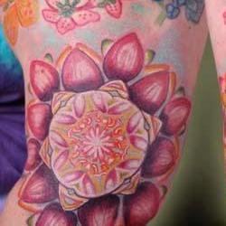 Tattoos - Kim daisy bodyset side view - 71356